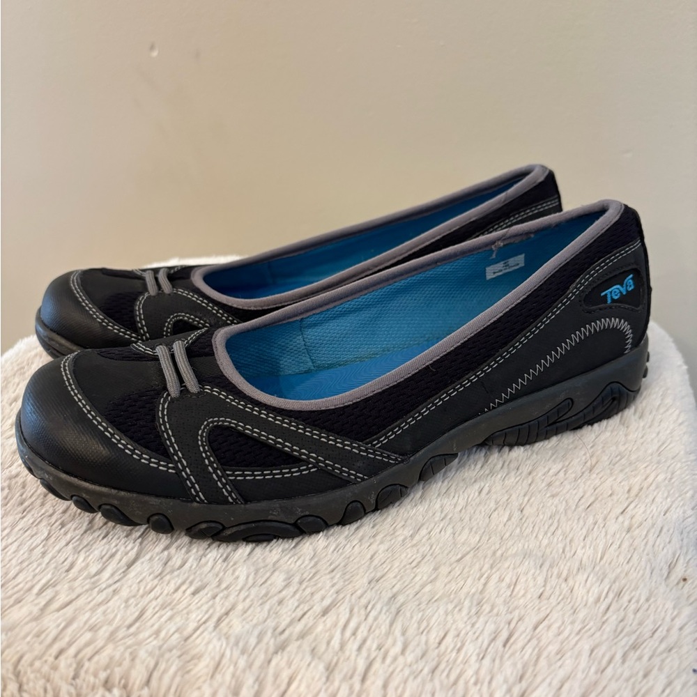 Teva Alana Sporty Ballet Flats Size 7 Black